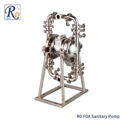 China RD-FDA 25 Sanitary Penumatic Chemical Diaphragm Pump For Food Pharmaceutical Industry for sale
