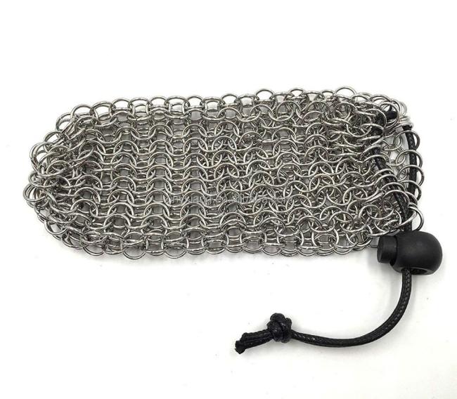 Factory Custom Stainless Steel Chainmail Dice Bag, Chainmail Dice Bag Made of Stainless Steel, Chain maille dice bag