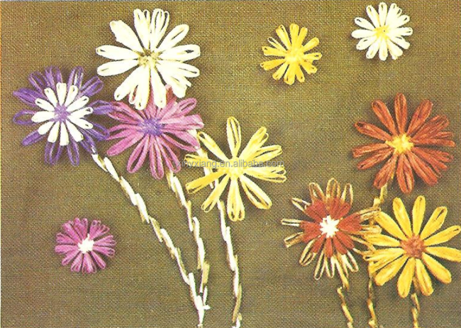 Factory custom Handmade Raffia Flowers | Artificial Flowers | Fake flower, Raffia woven Patches, hand crocheted riffia flower