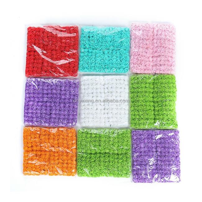 Factory Wholesale Foam Roses 500pcs 3.5cm Artificial Foam Flower Heads DIY 20cm Teddy Bear Mold PE Rose Bear Accessories Decor