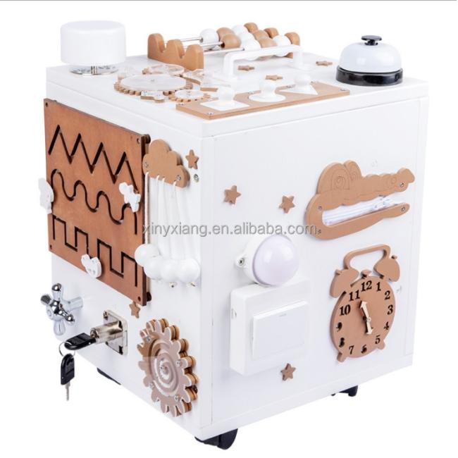 Factory Wholesale&Custom Travel busy cube for toddler, Busy cube baby Montessori toys for baby Activity cubes
