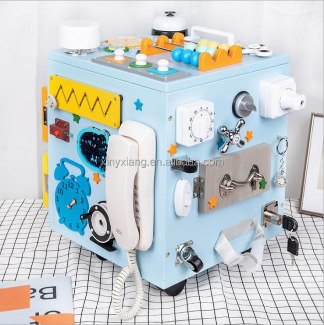 Factory Wholesale&Custom Travel busy cube for toddler, Busy cube baby Montessori toys for baby Activity cubes