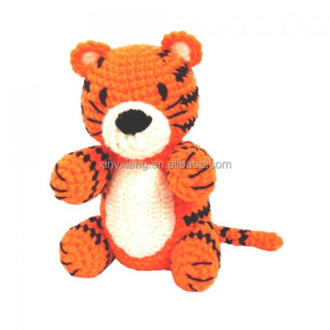 Factory custom Hand Knitted Woodland animals, Crochet toy, Amigurumi Stuffed soft plush doll for baby gifts