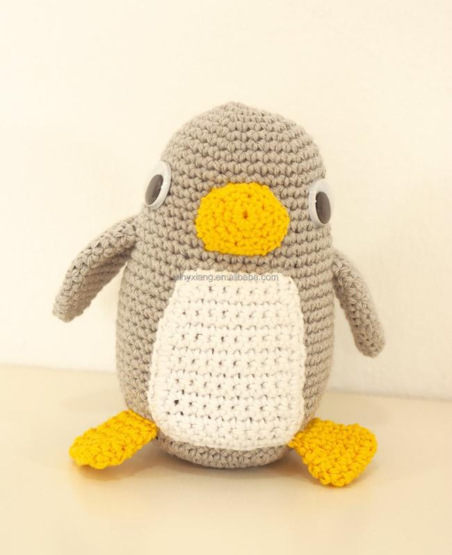 Factory custom Hand Knitted Woodland animals, Crochet toy, Amigurumi Stuffed soft plush doll for baby gifts