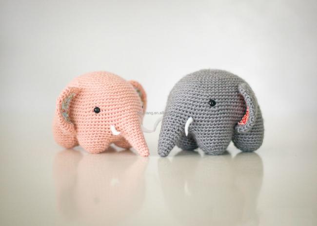Factory custom Hand Knitted Woodland animals, Crochet toy, Amigurumi Stuffed soft plush doll for baby gifts