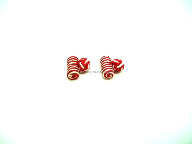 Factory wholesale Classic Silk knots Cufflinks Mixed 2 Colors Handmade Elastic Double Rope Ball Cuff Button For Men Shirt Gifts