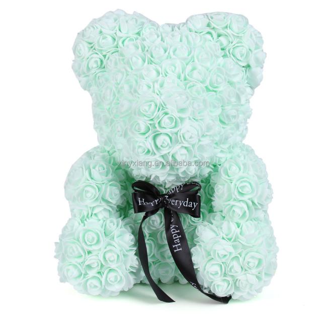 Factory Wholesale HOT Gift 40cm Teddy Bear Rose Flower Artificial Decoration Christmas Gifts Women Valentines Gifts