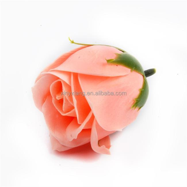 Factory Wholesale Pretty Soap Rose Head Romantic Wedding Valentine's Day Gift Decoration Family Banquet Clip Artificial Flower