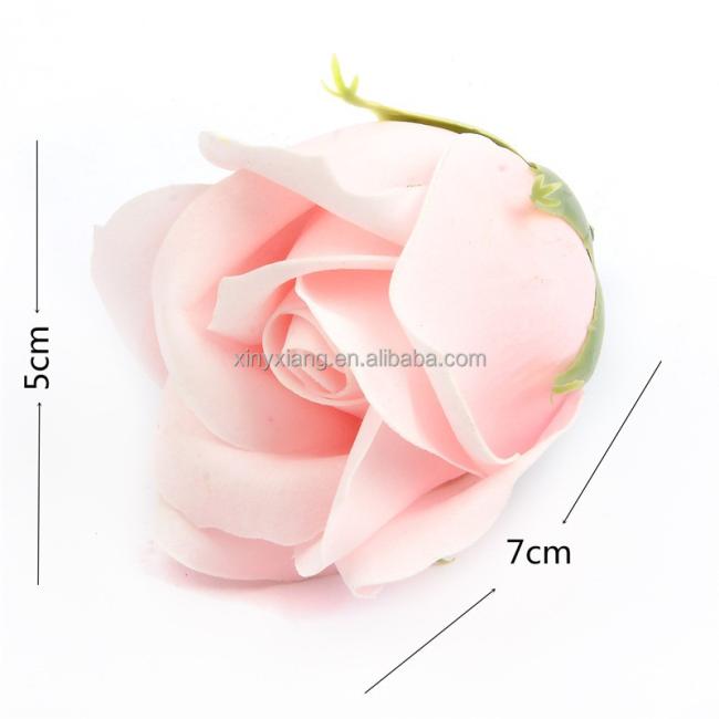 Factory Wholesale Pretty Soap Rose Head Romantic Wedding Valentine's Day Gift Decoration Family Banquet Clip Artificial Flower