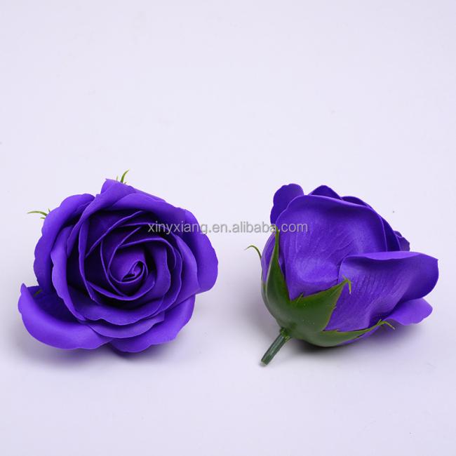 Factory Wholesale Pretty Soap Rose Head Romantic Wedding Valentine's Day Gift Decoration Family Banquet Clip Artificial Flower