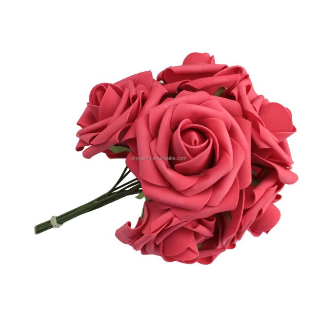 ctory Wholesale Artificial Rose Flowers Wedding Bride Bouquet PE Foam DIY Home Hotel Decoration Rose Flowers