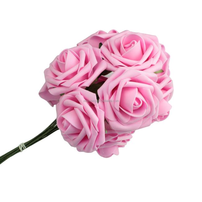 ctory Wholesale Artificial Rose Flowers Wedding Bride Bouquet PE Foam DIY Home Hotel Decoration Rose Flowers