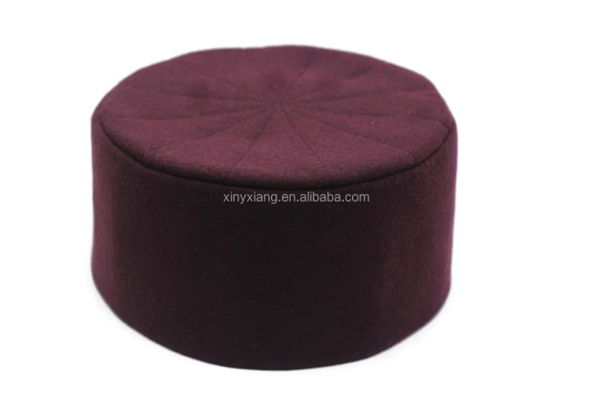 Factory Custom Mens Islamic Prayer Cap/Travel Style Foldable Prayer Hat/Muslim Men Kufi Mosque Head Wear/Kofi