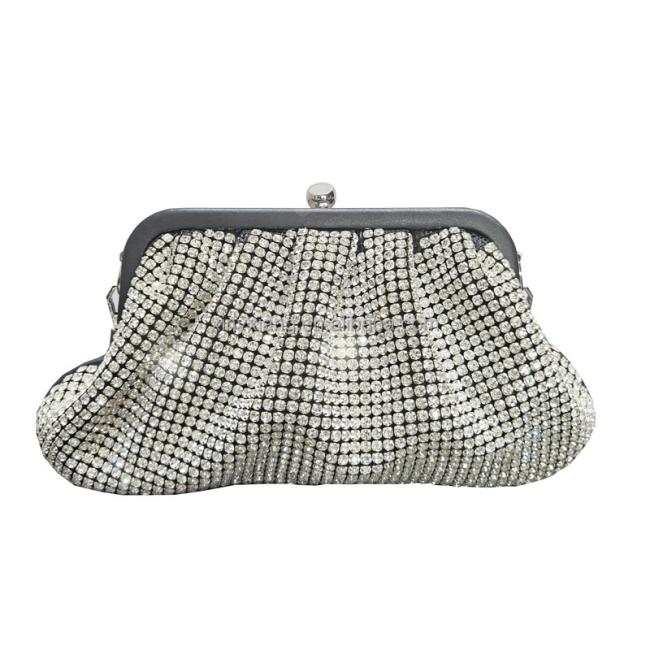 Factory Wholesale Elegant Rhinestone Evening Bag, Rhinestone-Embellished Handbag, Crystal Clutch Evening Bags