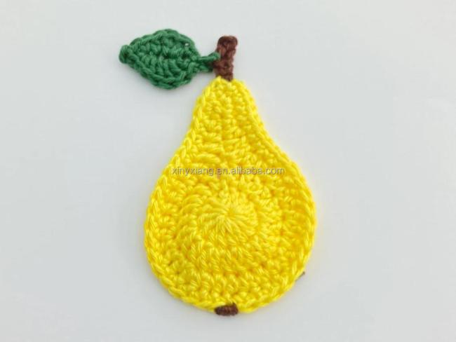 Factory Wholesale handmade crochet elephant applique/embellishment, knitted sew on patches, animal appliques