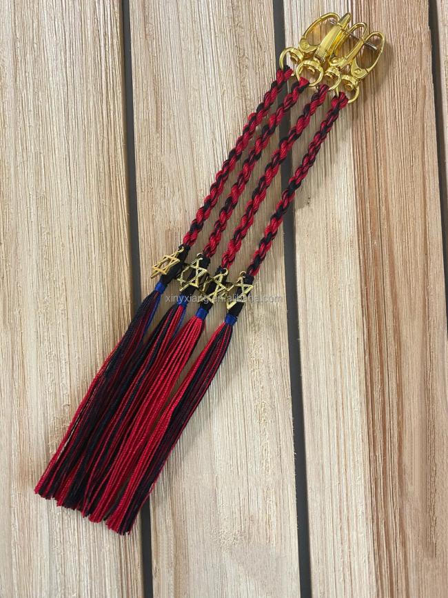 Factory Custom Twisted Tassels,Cotton Hebrew fringe Messianic,100% Cotton Handmade Jewish Tzitziyot Tzitzis Tassel