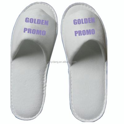 China Factory wholesale Terry Cloth Hotel Slipper, Custom SPA Slippers, Disposable Open Toe Towelling Spa Slippers for sale