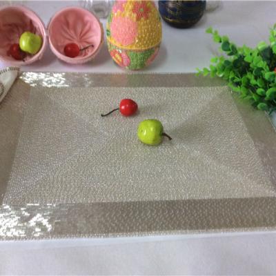 China Factory wholesale&custom Beaded Placemats For Dining Table, Wooden Bead Woven Placemat, Hand beads embroidery table runner 10 for sale