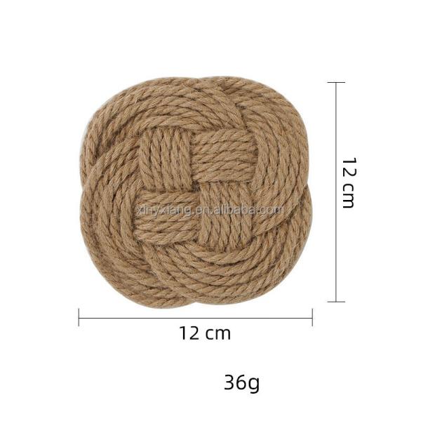 Quality Factory Wholesale Nautical Coasters Woven Sailor Knot absorbent 100% cotton, for sale