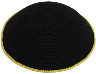 China Factory Custom Hand Made 100% Cotton Hand Knitted Kippah Hat, Knit Yarmulke, Crochet Kippot Jewish Religious Gifts for sale