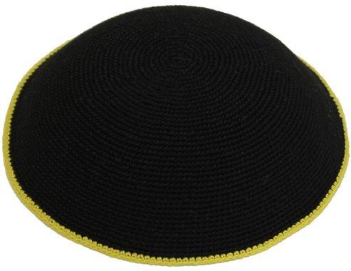 Quality Factory Custom Hand Made 100% Cotton Hand Knitted Kippah Hat, Knit Yarmulke, Crochet Kippot Jewish Religious Gifts for sale