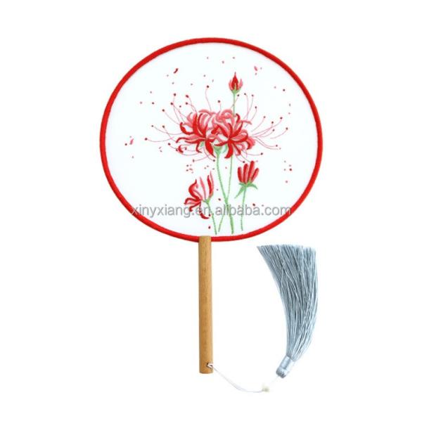Quality Factory Wholesale Flowers Quilted Paper Stripes Tools Art DIY Quilling Paper Round Circle Fan Kit, DIY Embroidery Material Fan for sale