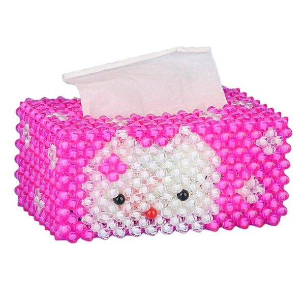 Quality Factory Custom DIY Beads Set for Making Paper Tissue Cover Dispenser, DIY Beads Tissue Box Cover Dispenser Crafts Material Kits for sale