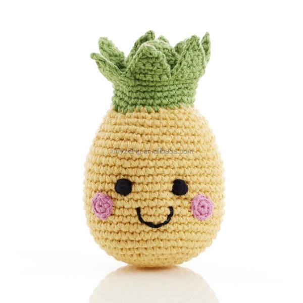 Quality Factory Wholesale handmade crochet amigurumi fruit animal stress ball-Squeeze toy anti anxiety therapy, Crocheted worry pets for sale