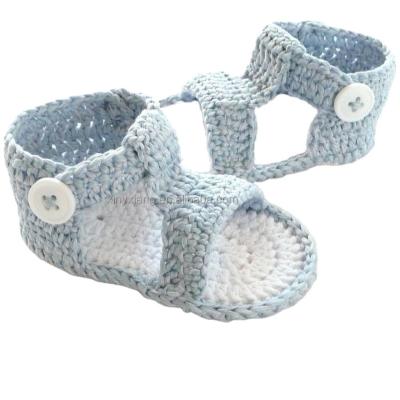 China Factory Hand crochet baby shoes wholesale cute handmade crochet knitting baby shoes flower crochet baby girl shoes for sale