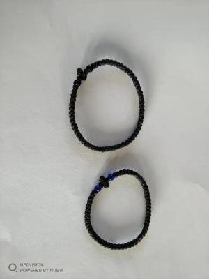 China Factory Wholesale Greek Komboskini Cross Prayer Rope Bracelet,Handmade Orthodox Chotki Wax Bead Rope Prayer Bracelets  for sale
