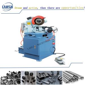 China Semi 4kw Automated Tube Cutting Machine Metal For Round Pipe for sale