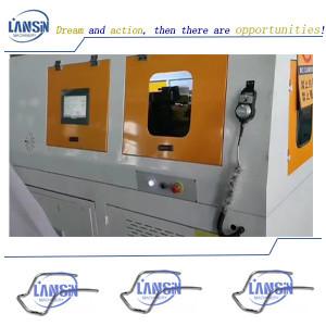 China PLC Touch Screen CNC Pipe Notching Machine For Car Headrest for sale