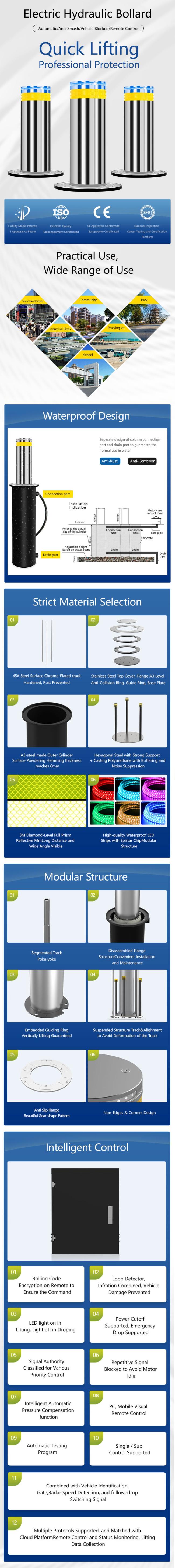hydraulic bollard function from RS Security Co.,Ltd