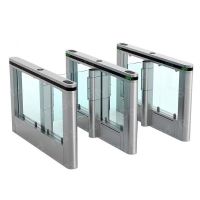 China Stainless Steel Wing Gate Turnstile Temperature Resistant For Safe Entry for sale
