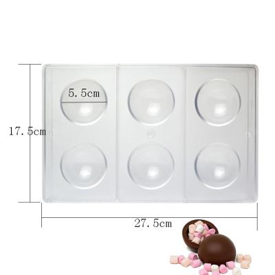 China Household Round Sphere Shape Chocolate Mould DIY Custom Made Chocolate Moulds for sale