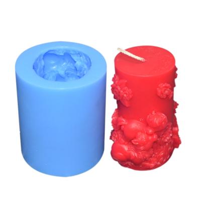 China Customized Silicone Candle Mold Sustainable Disposable 3D Candle Moulds for sale