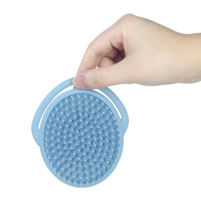 China Baby Silicone Products， Food Grade Silicone Hair Shampoo Massage Brush Eco Friendly for sale
