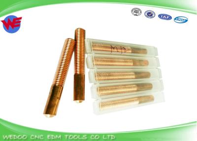China 80mm Length Copper Electrode Material M12 Copper Thread Taper For CNC EDM Machine for sale
