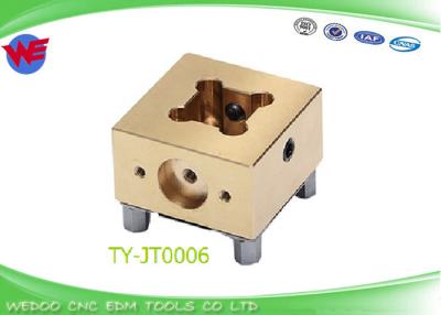 China High Duablity Square Type Brass Holder EDM Wire Parts 51x51x41mm for sale
