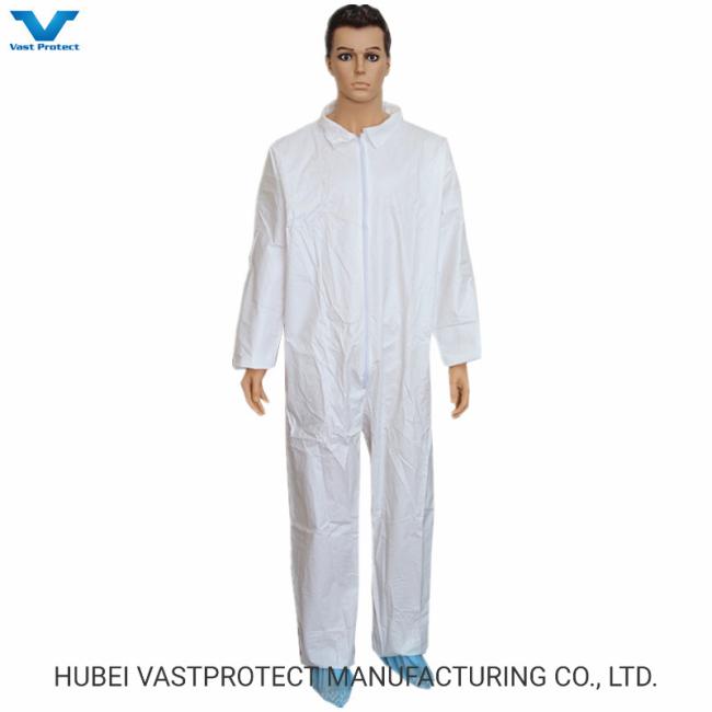 Disposable Non Woven PP SMS Micro Porous Working Coveralls