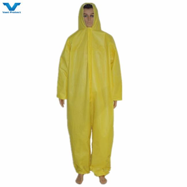 CE Cat 3 Type 5 6 Anti-Static En1149 Waterproof Disposable Microporous Coveralls