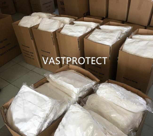 White Waterproof Microporous Safety PPE Protective Coveralls for USA Market