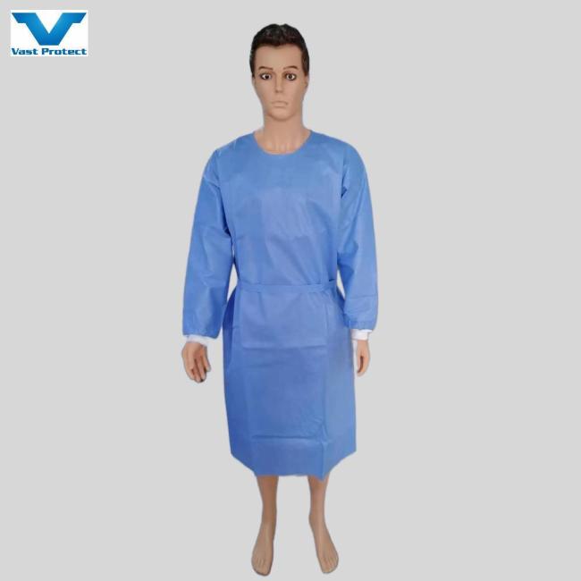Factory Level 1/2/3/4 Dental Hospital Operation Patient Protective Disposable Nonwoven PP PE CPE Isolation Reinforced Sterile SMS Medical Surgical Gown