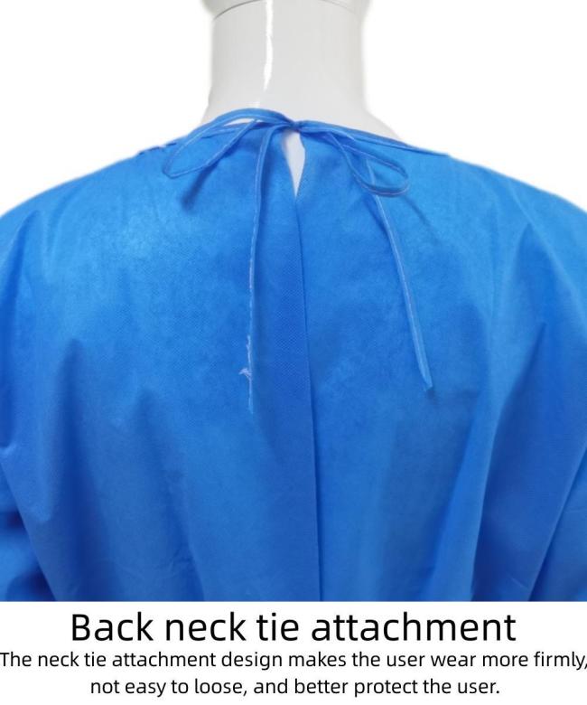Disposable Consumables CE Approved Reinforced SMS Isolation Gowns