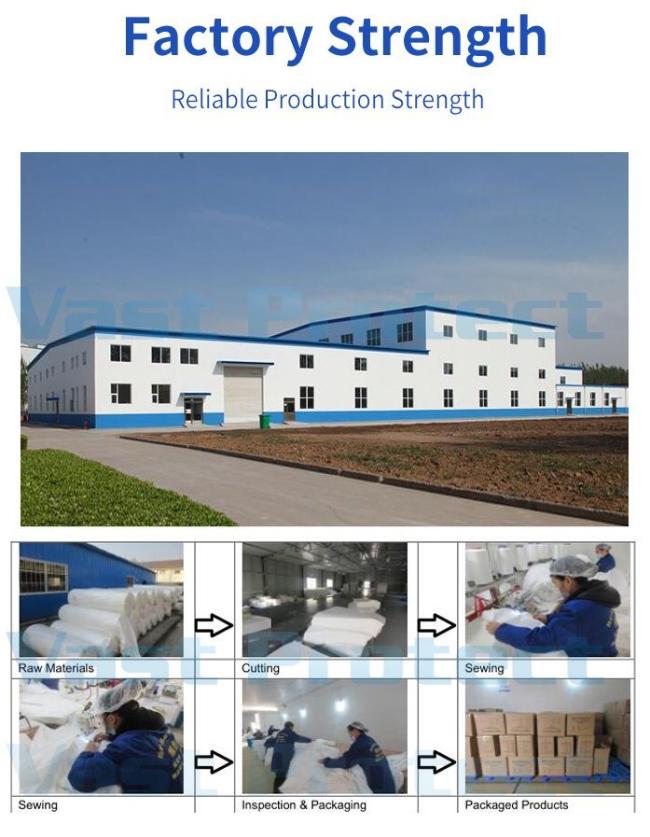 China Factory Disposable PP 10-30g Elastic Blue Anti-Slip Printed Shoe Cover