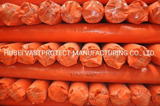 Width 3.65m Double Orange PE Poly Tarpaulin Roll