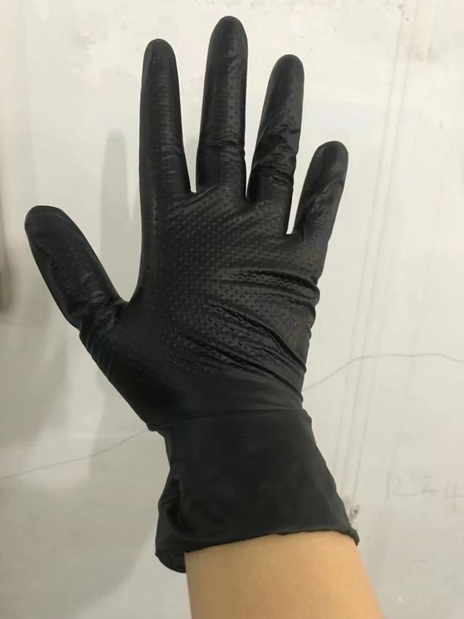 Powder-Free Disposable Medical Examination Blue Vinyl in Nitrile Gloves