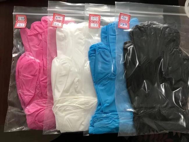 Best Seller Manufacturers Beauty Make up Powder Free Disposable Nitrile Gloves with Different Colours