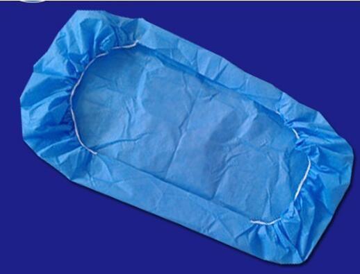 White Blue Disposable PP Spunbond Nonwoven Fabric Bed Sheet