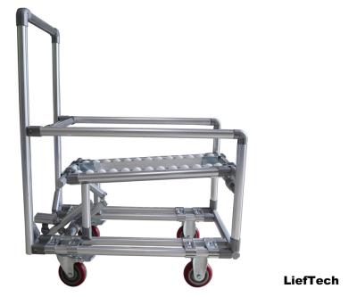 China stable capacity Pipe Work Bench Discharge Cart Aluminium Alloy for sale